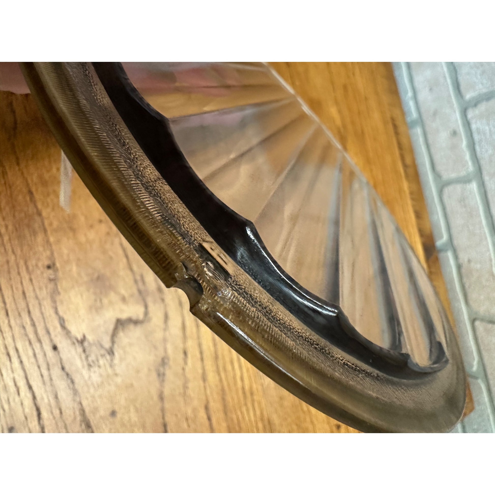 Antique 1920s Baush & Lomb Opt. Company Automobile Auto Car Lens 9" Diameter Ribbed