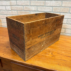 Vintage Dovetailed Wood Crate Trojan Powder Co. Allentown, PA 50 Pounds High Explosives Dangerous Labeling