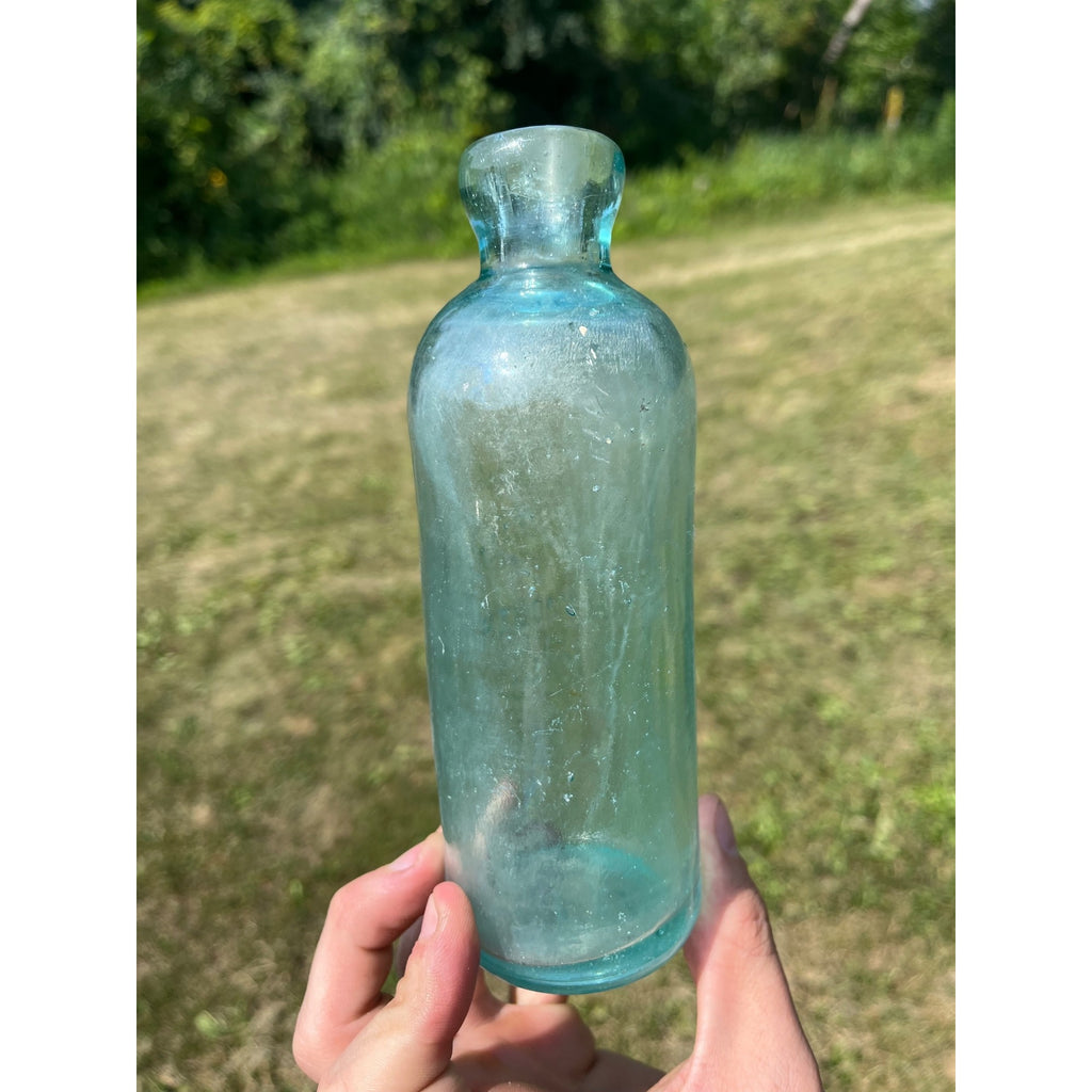 Vintage A.L. Hostman Plymouth Wis Wisconsin Hutchinson Soda Bottle Hutch Blob