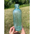 Vintage A.L. Hostman Plymouth Wis Wisconsin Hutchinson Soda Bottle Hutch Blob