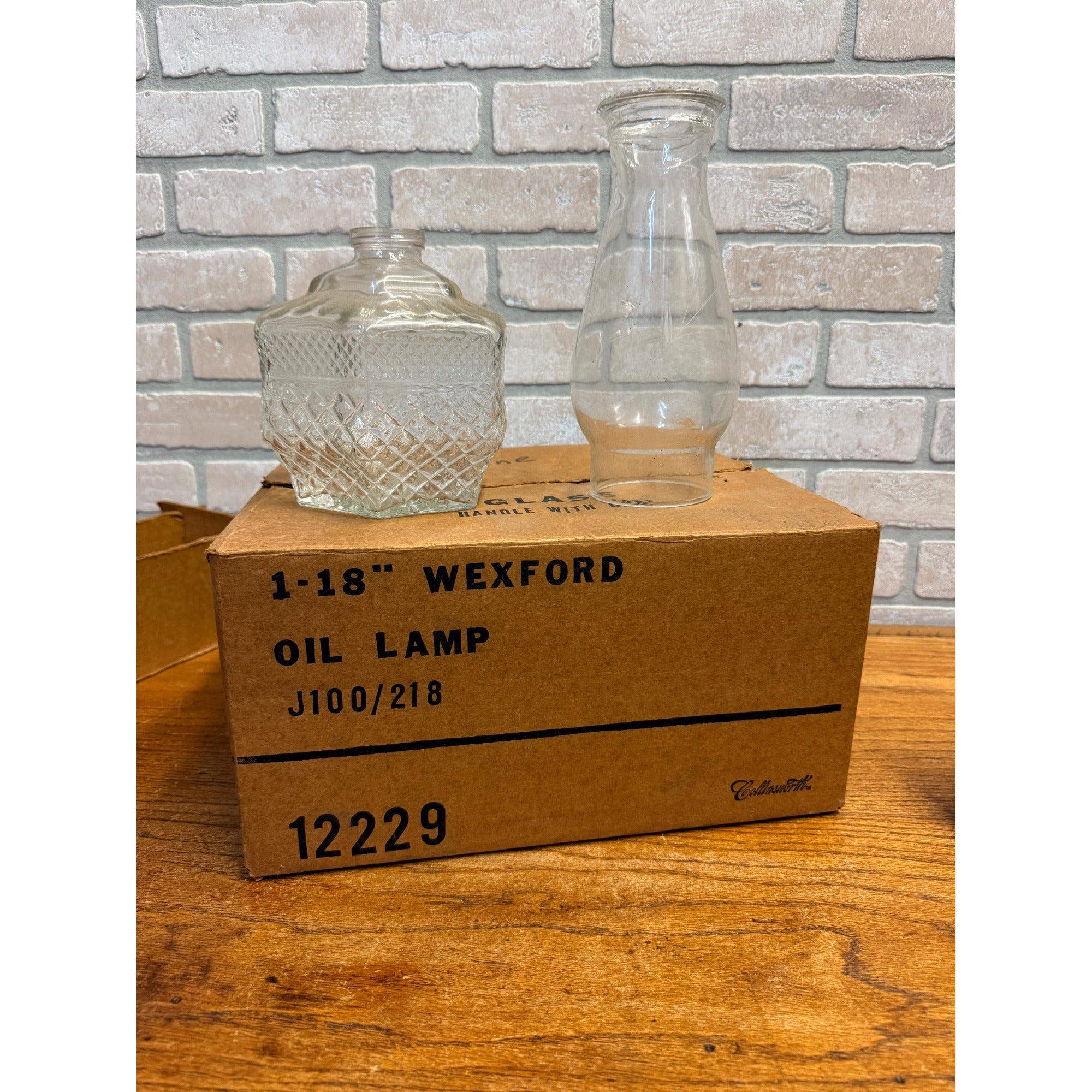 Vintage 1950s Wexford Collinsworth Oil Lamp NOS W/ Box