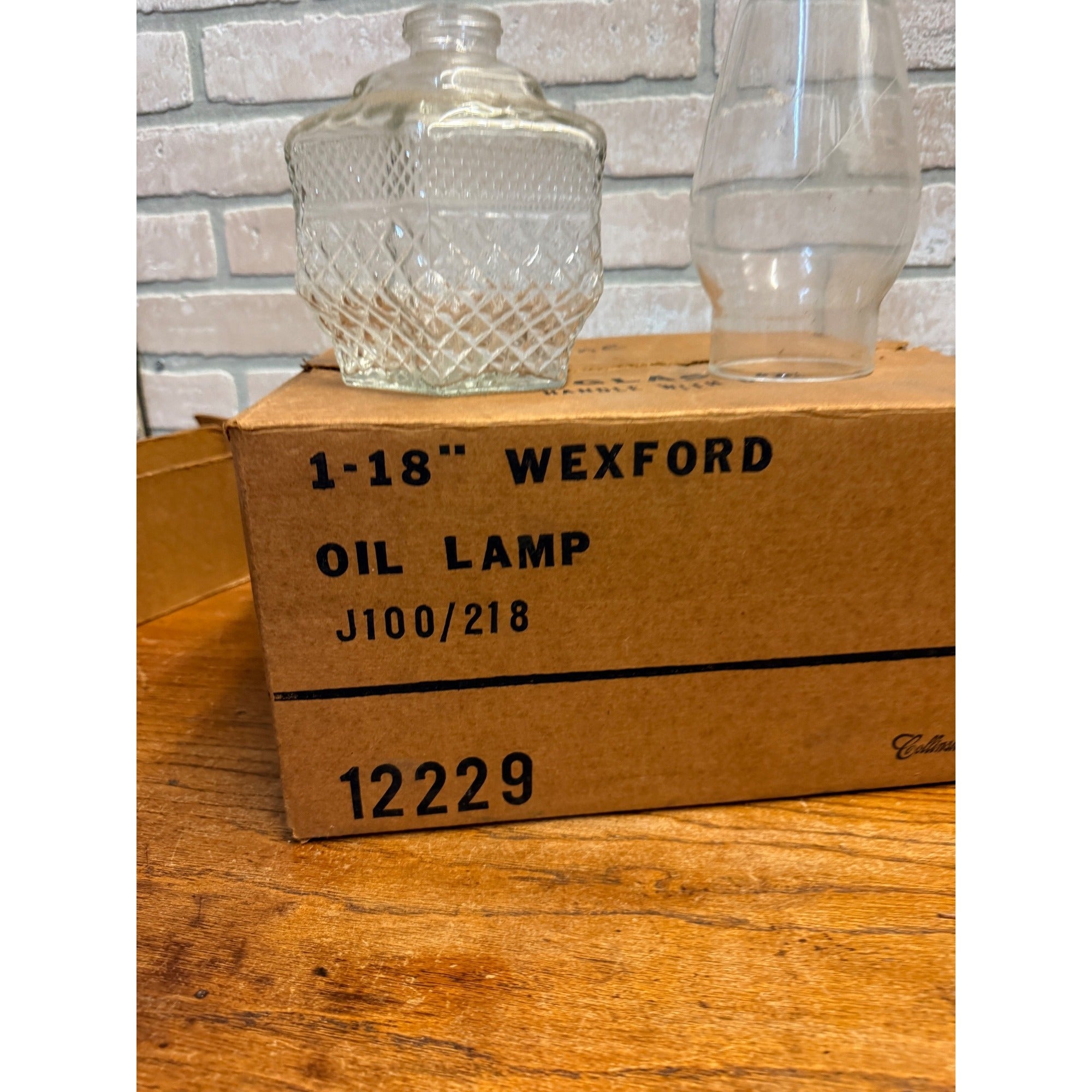 Vintage 1950s Wexford Collinsworth Oil Lamp NOS W/ Box