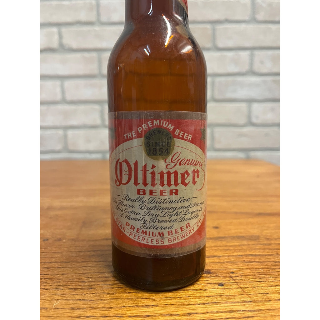 Vintage Oltimer Beer Star-Peerless Brewery Belleville IL IRTP Label Bottle 12oz