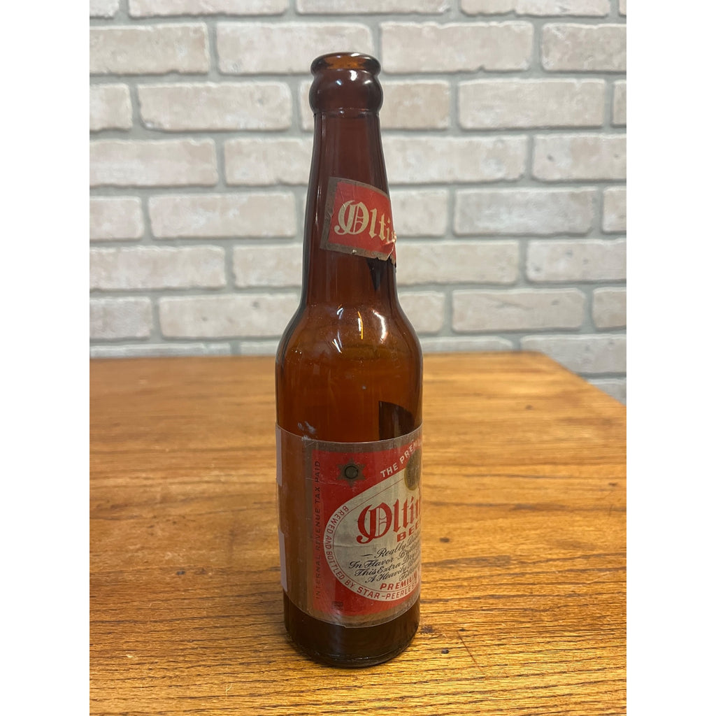 Vintage Oltimer Beer Star-Peerless Brewery Belleville IL IRTP Label Bottle 12oz