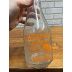 Tillybardin Guernsey Farms Chas. J. Mitchell ACL Quart Milk Bottle Waukesha WI