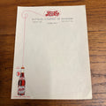 Vintage 1940s Pepsi Cola Advertising Stationary Letterhead Bottling Co. Kankakee IL