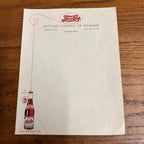 Vintage 1940s Pepsi Cola Advertising Stationary Letterhead Bottling Co. Kankakee IL