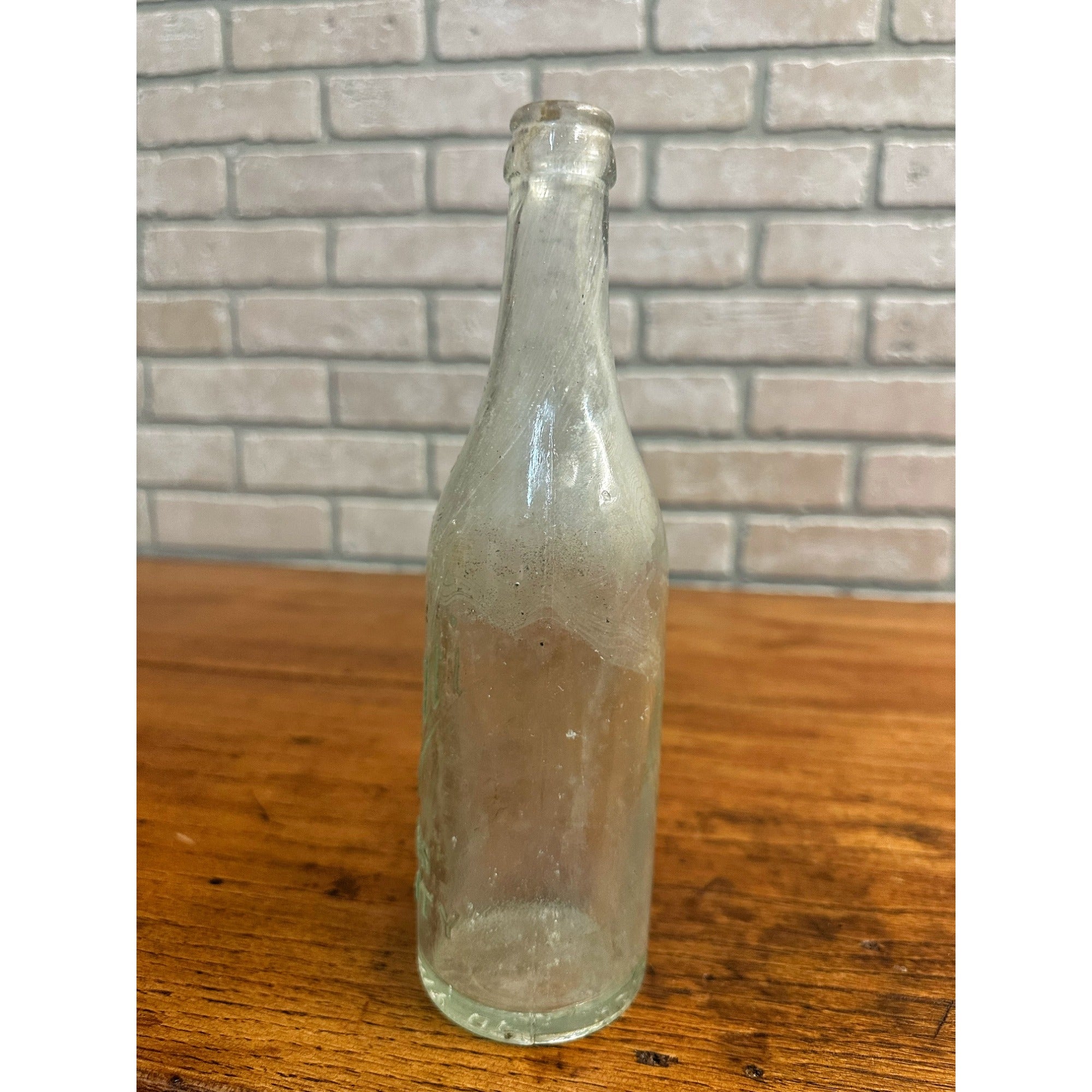 Pre-Pro Ernst Tosetti Brewing Co. Embossed Aqua Beer Bottle Chicago IL ILL