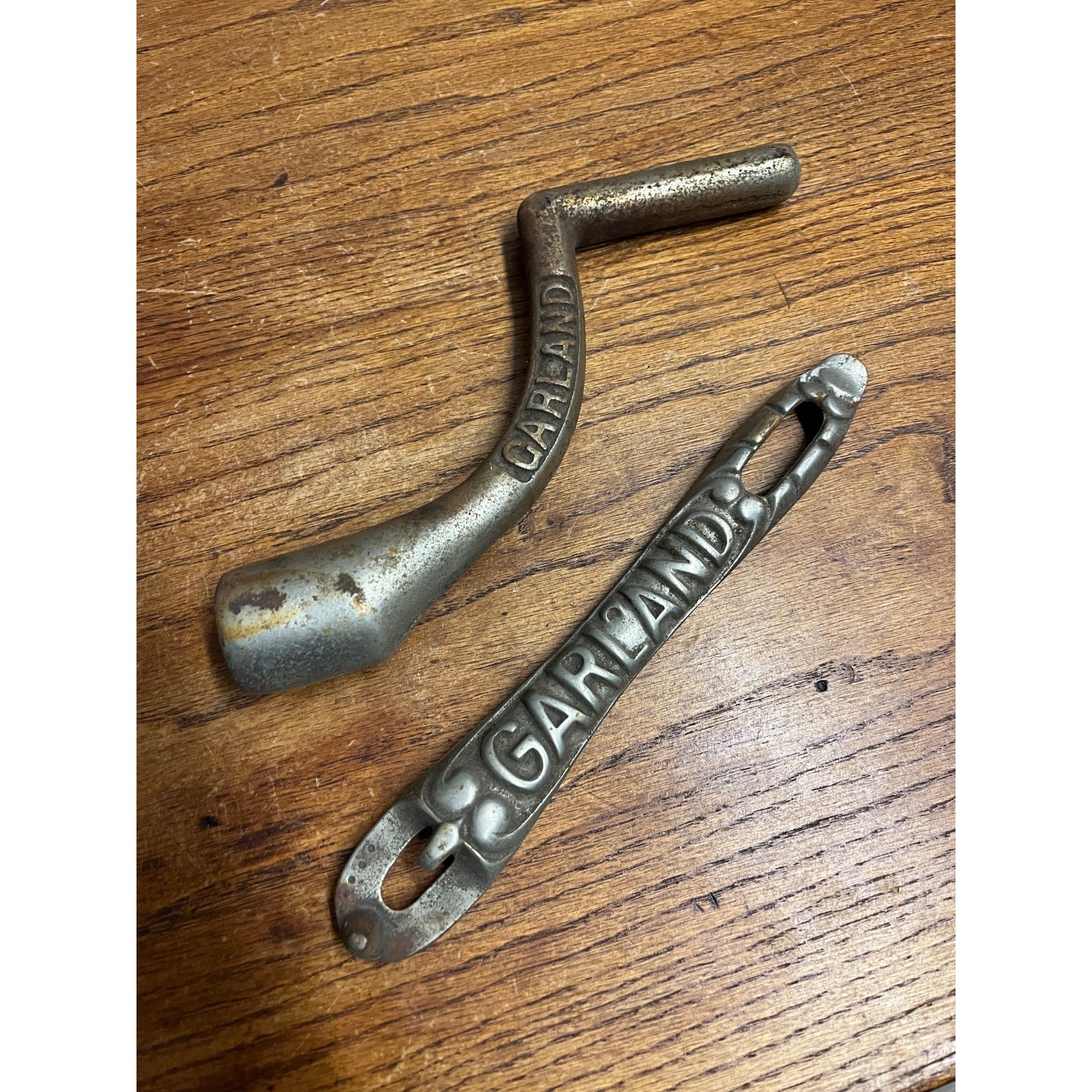 Antique Garland Parlor Wood / Coal Stove Shaker & Range Lid Lifter Lot (2)