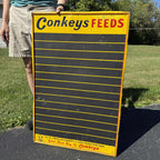 RARE Vintage Conkey's Feed Sign Poultry Farm Advertising Chalk Board