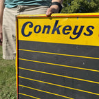 RARE Vintage Conkey's Feed Sign Poultry Farm Advertising Chalk Board