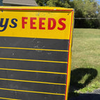 RARE Vintage Conkey's Feed Sign Poultry Farm Advertising Chalk Board