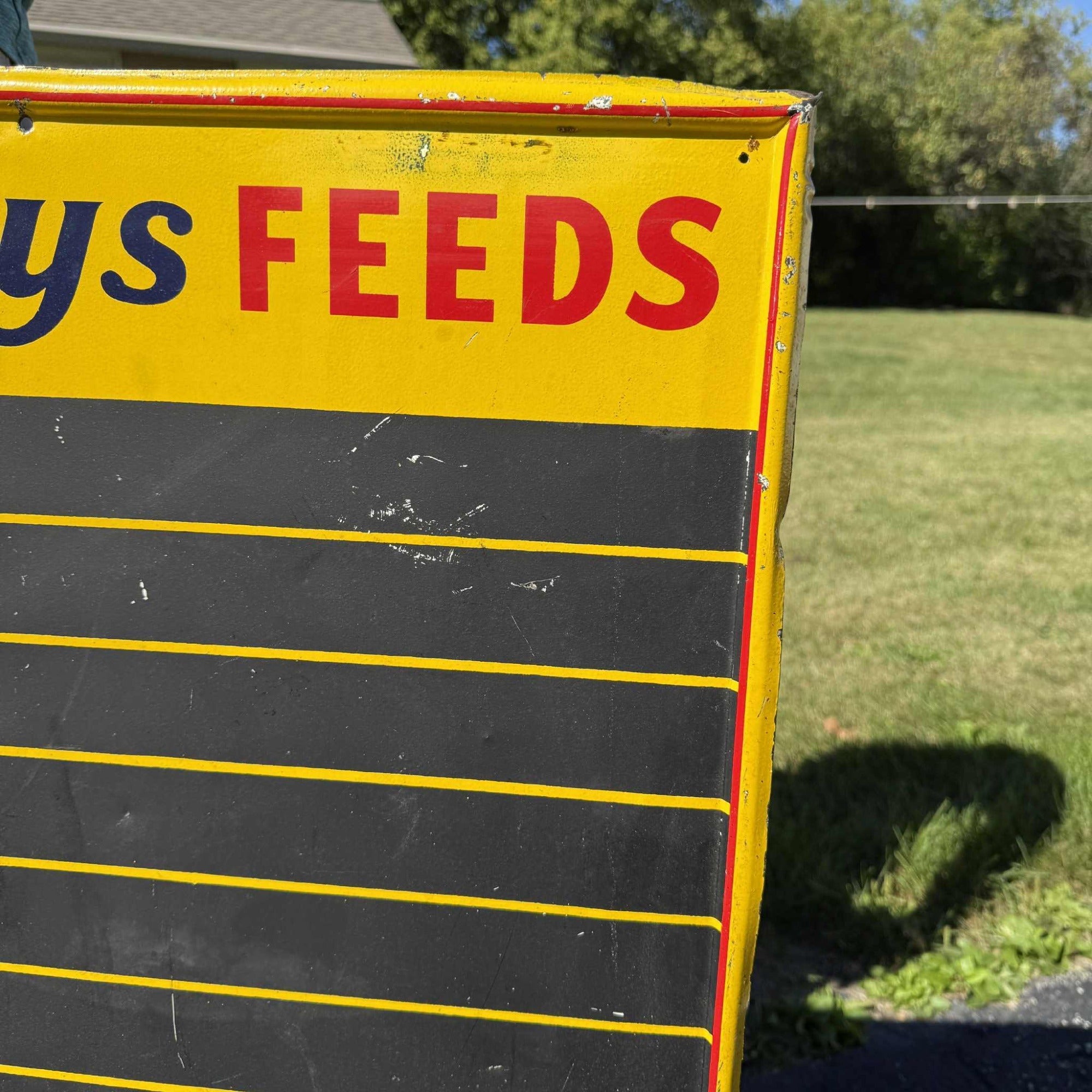 RARE Vintage Conkey's Feed Sign Poultry Farm Advertising Chalk Board