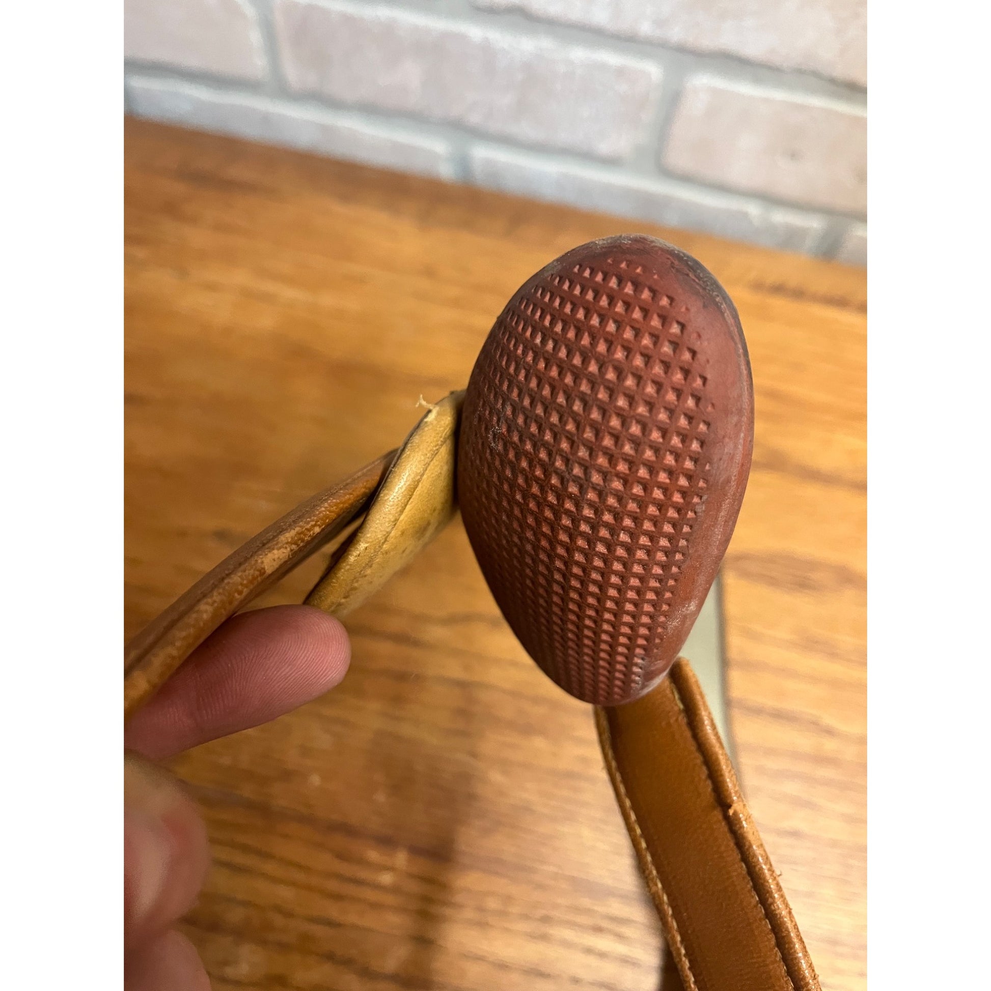 Antique Vintage Hernia Belt Medical Device Oddity Leather Ohio Truss Co. 1900s