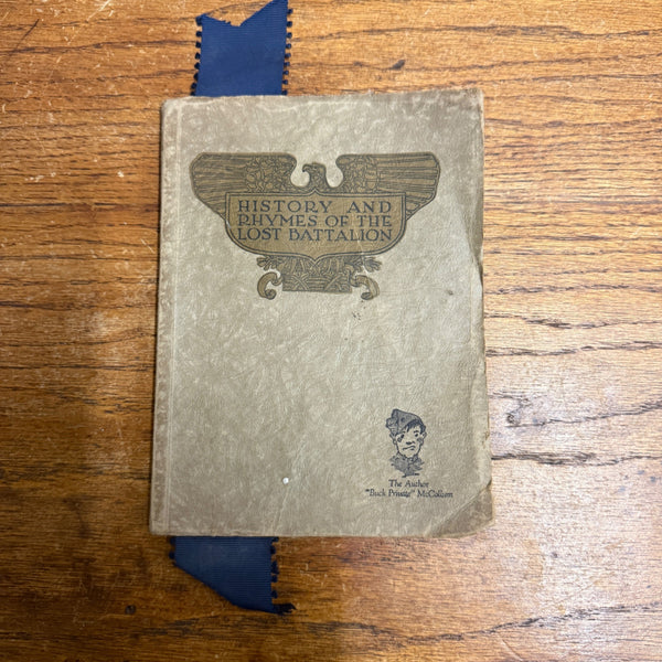 1923 WWI Book History and Rhymes of the Lost Battalion Buck Private McCollum