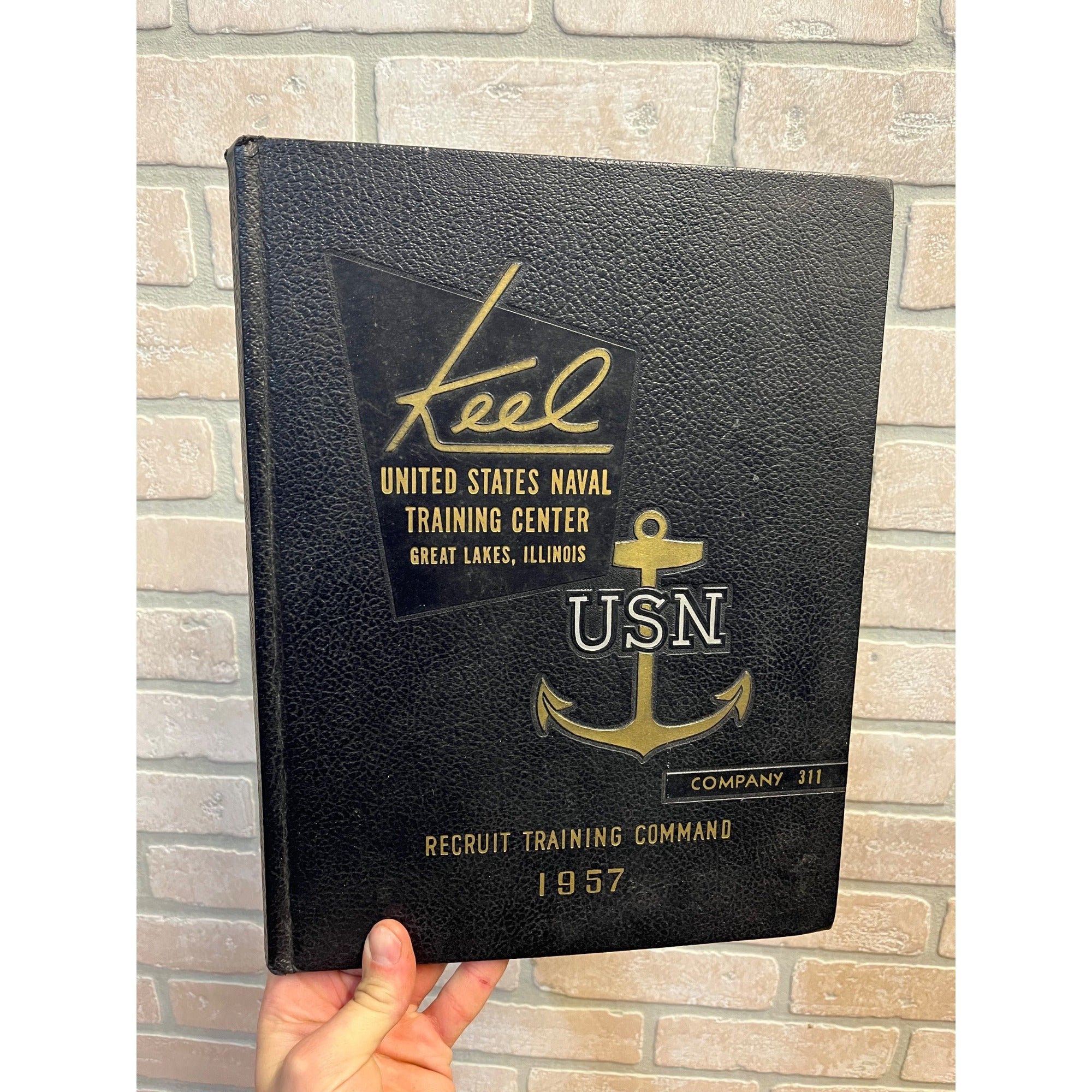 Navy Training Center Great Lakes Illinois IL 1957 Company 59 Keel yearbook Book