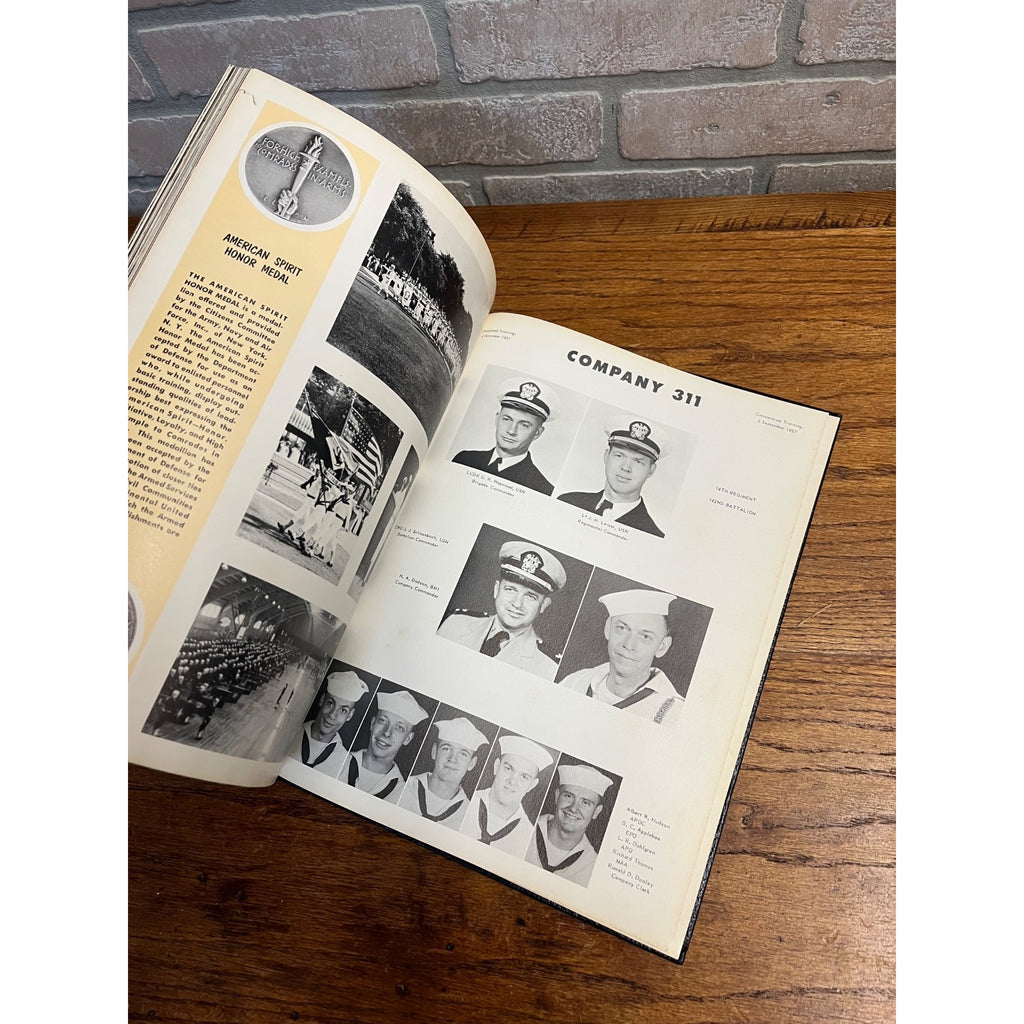 Navy Training Center Great Lakes Illinois IL 1957 Company 59 Keel yearbook Book