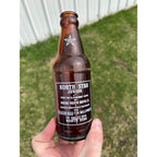 Vintage North Star Beer ACL Painted Amber Beer Bottle Wausau Wisconsin WI Wis