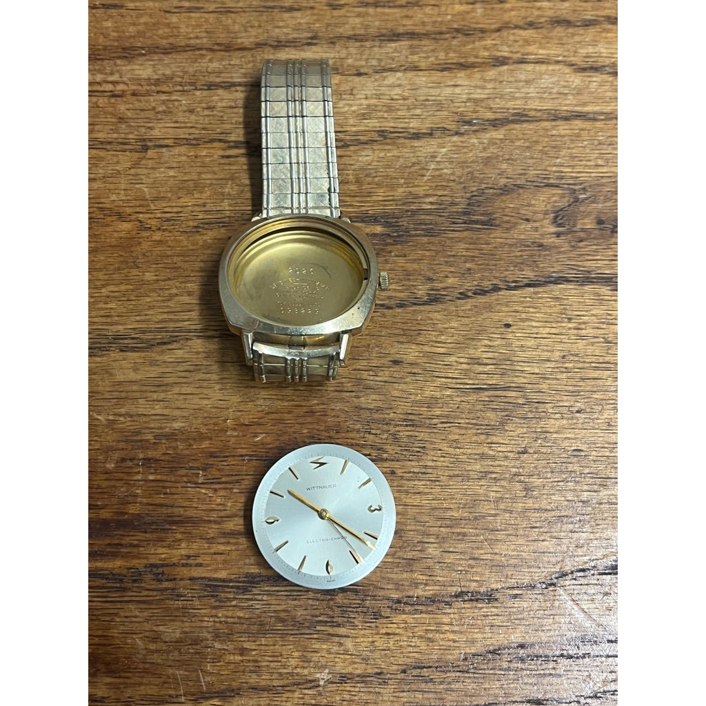 Vintage Longines Whittnauer Electro-Chron mens Wrist Watch 10kt Gold Filled