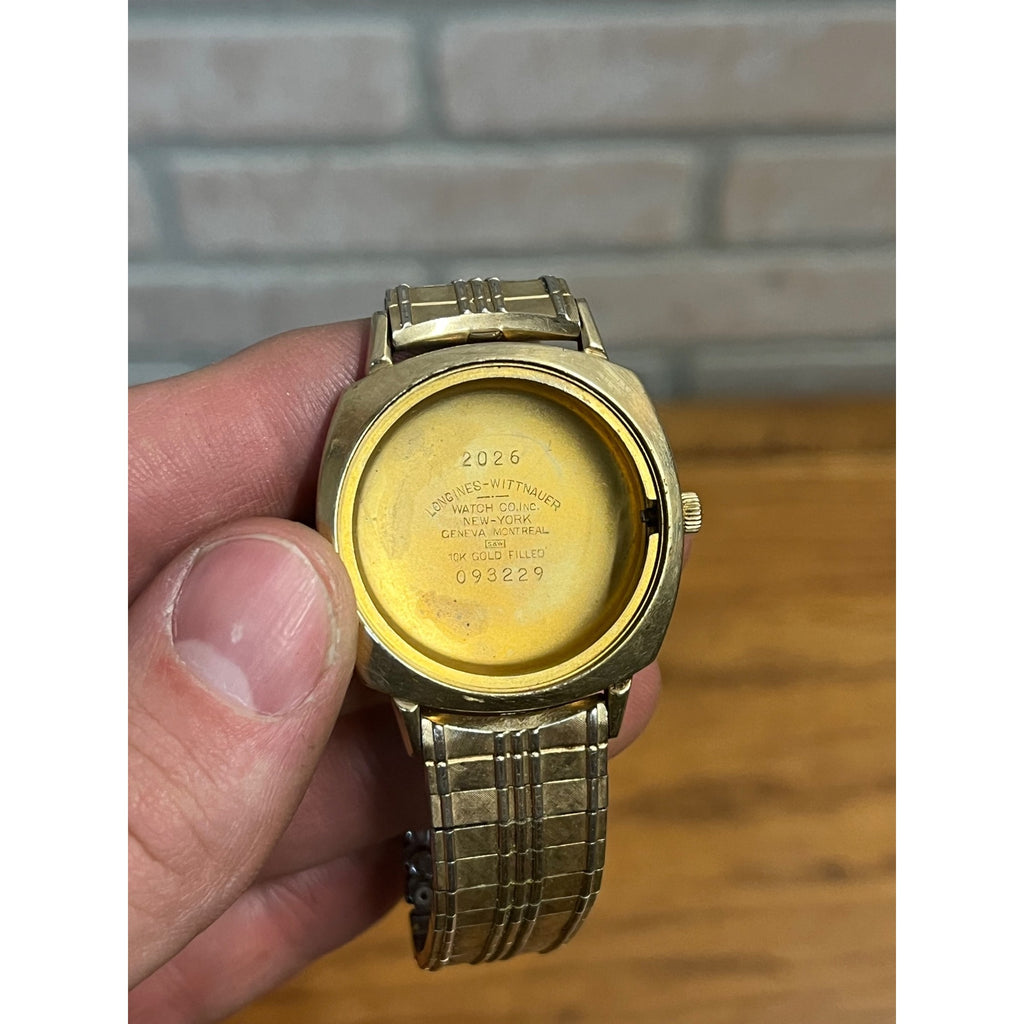 Vintage Longines Whittnauer Electro-Chron mens Wrist Watch 10kt Gold Filled