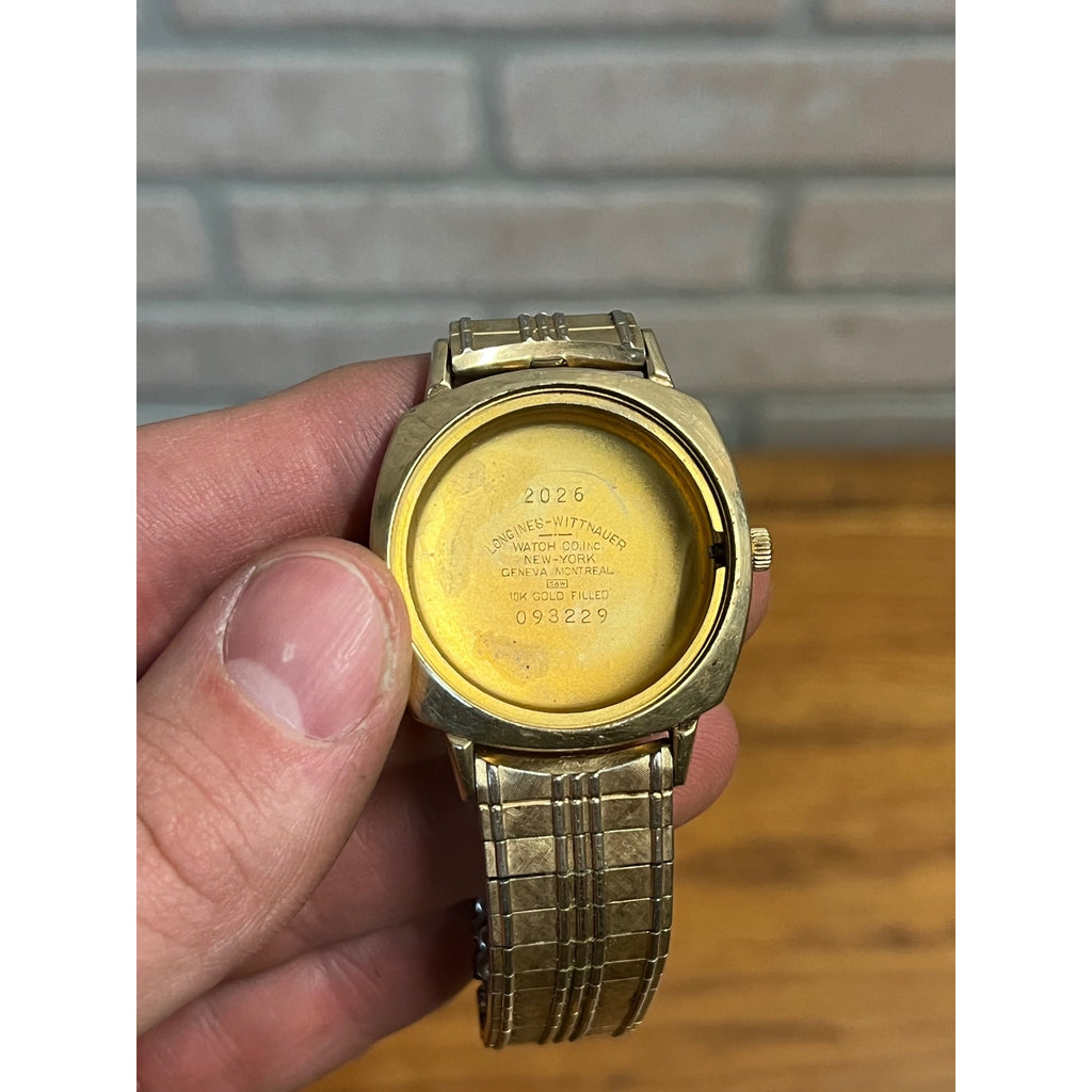 Vintage Longines Whittnauer Electro-Chron mens Wrist Watch 10kt Gold Filled