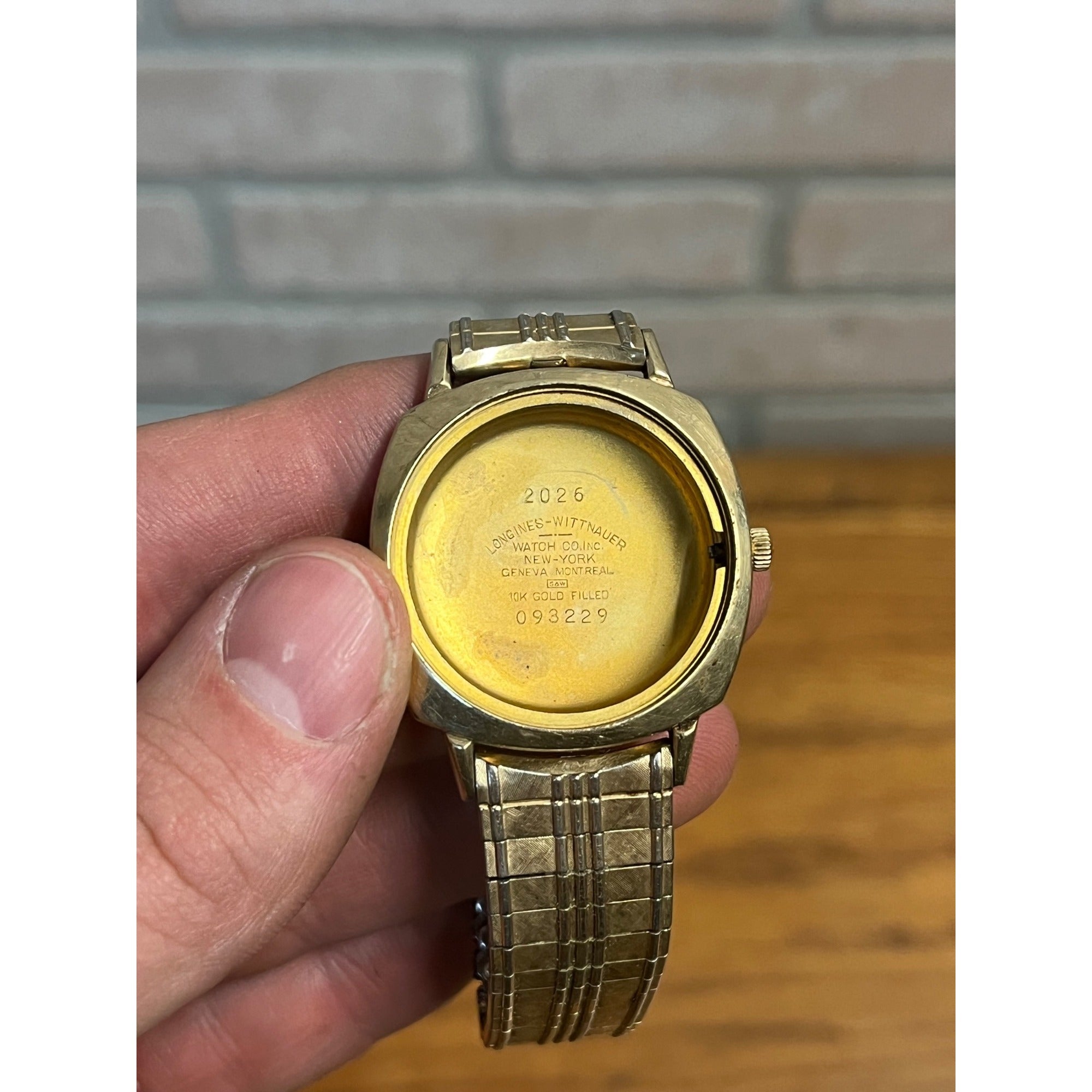 Vintage Longines Whittnauer Electro-Chron mens Wrist Watch 10kt Gold Filled