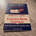 Vintage Catania Bros Cartage Chicago Illinois Advertising Matchbook