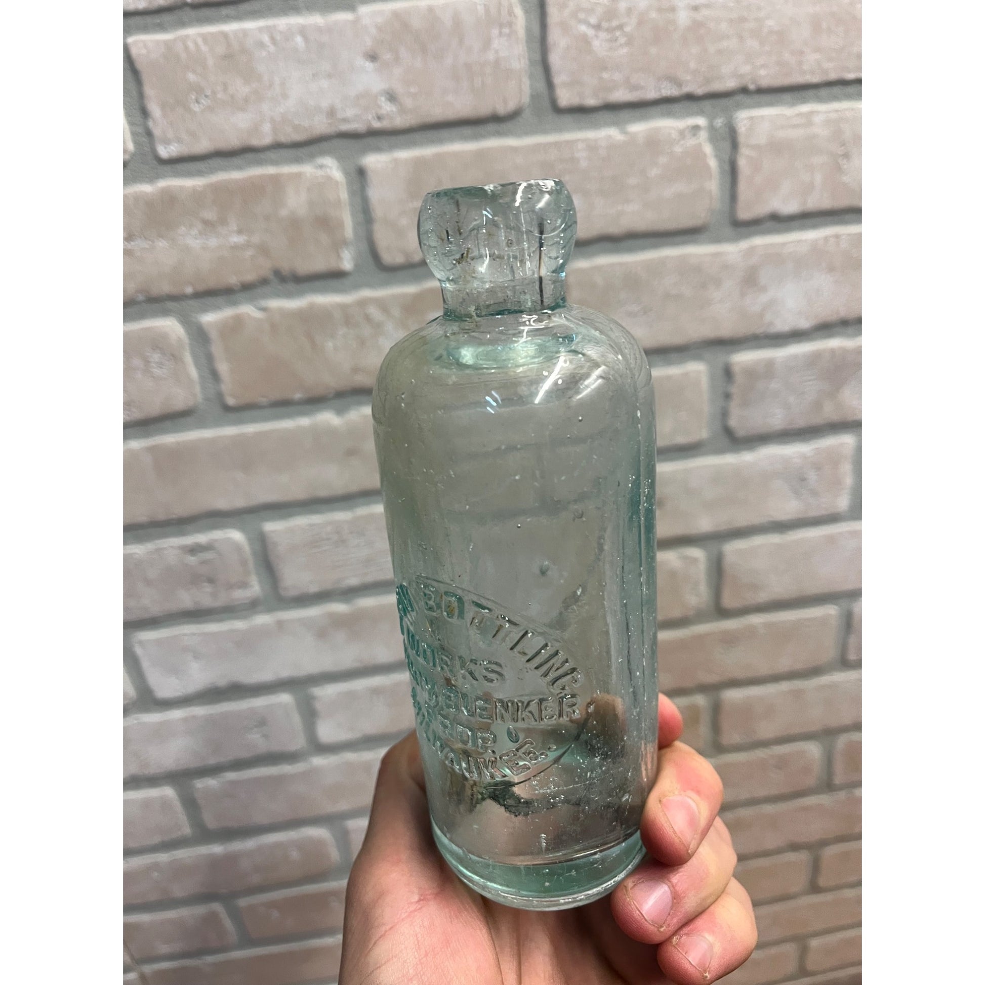 Vintage Union Bottling Works Henry Blenker Beer Bottle Milwaukee Wis Blob Hutch