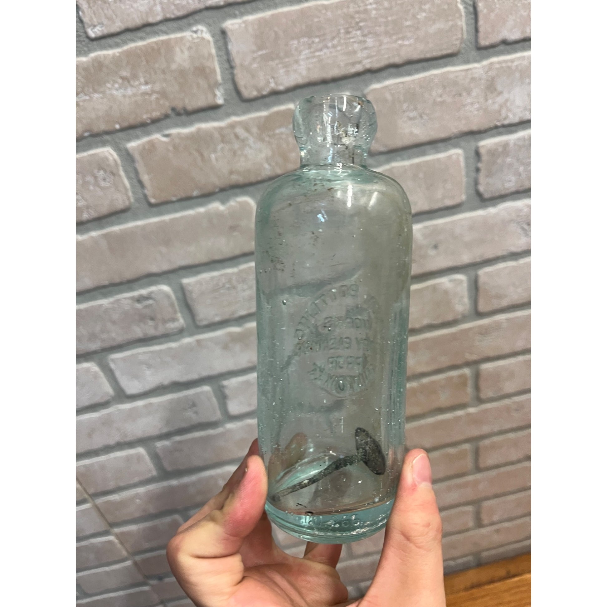 Vintage Union Bottling Works Henry Blenker Beer Bottle Milwaukee Wis Blob Hutch