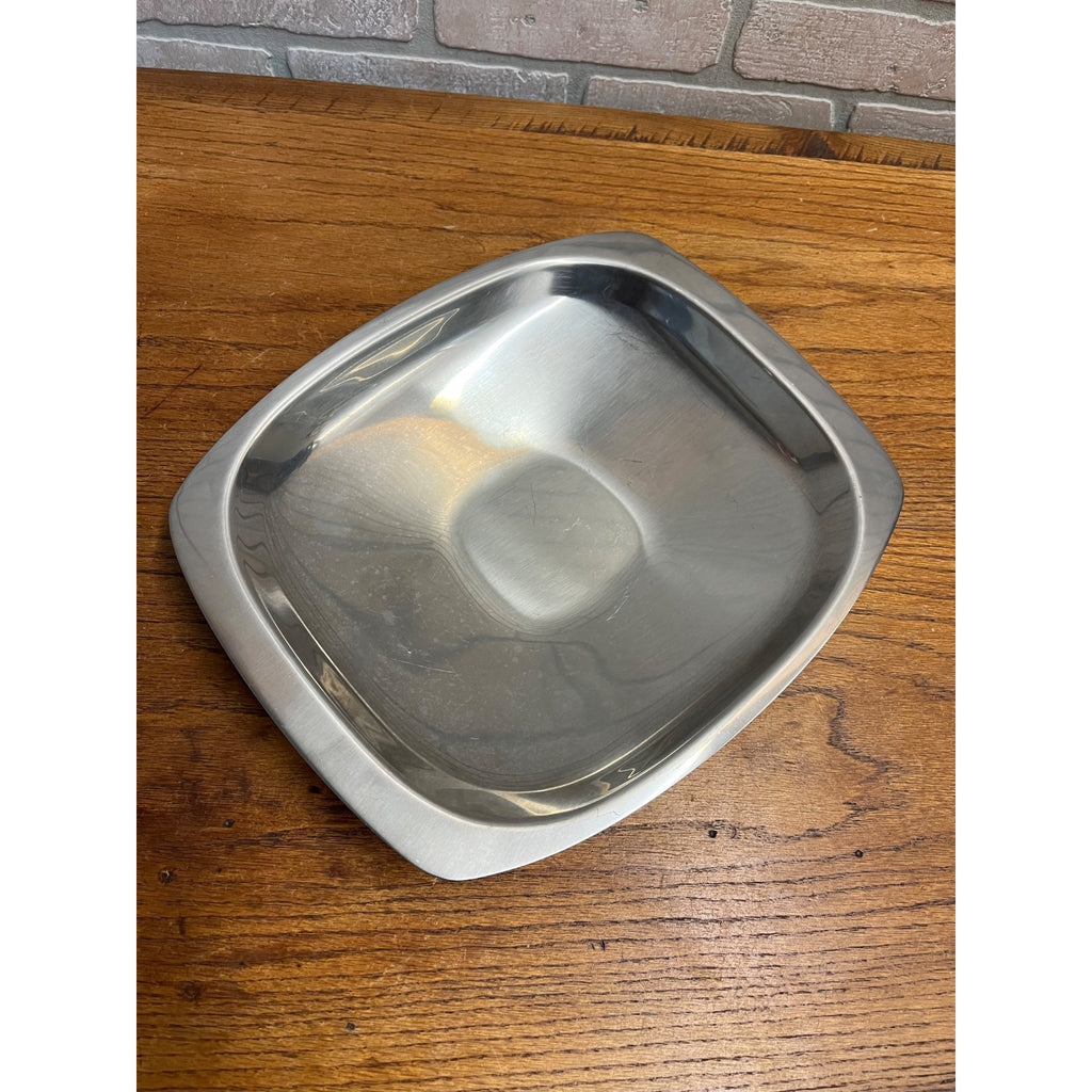 Vintage Gabis Stainless Serving Dish Tray 18/8 Sweden MCM 1960s 13" by 11"