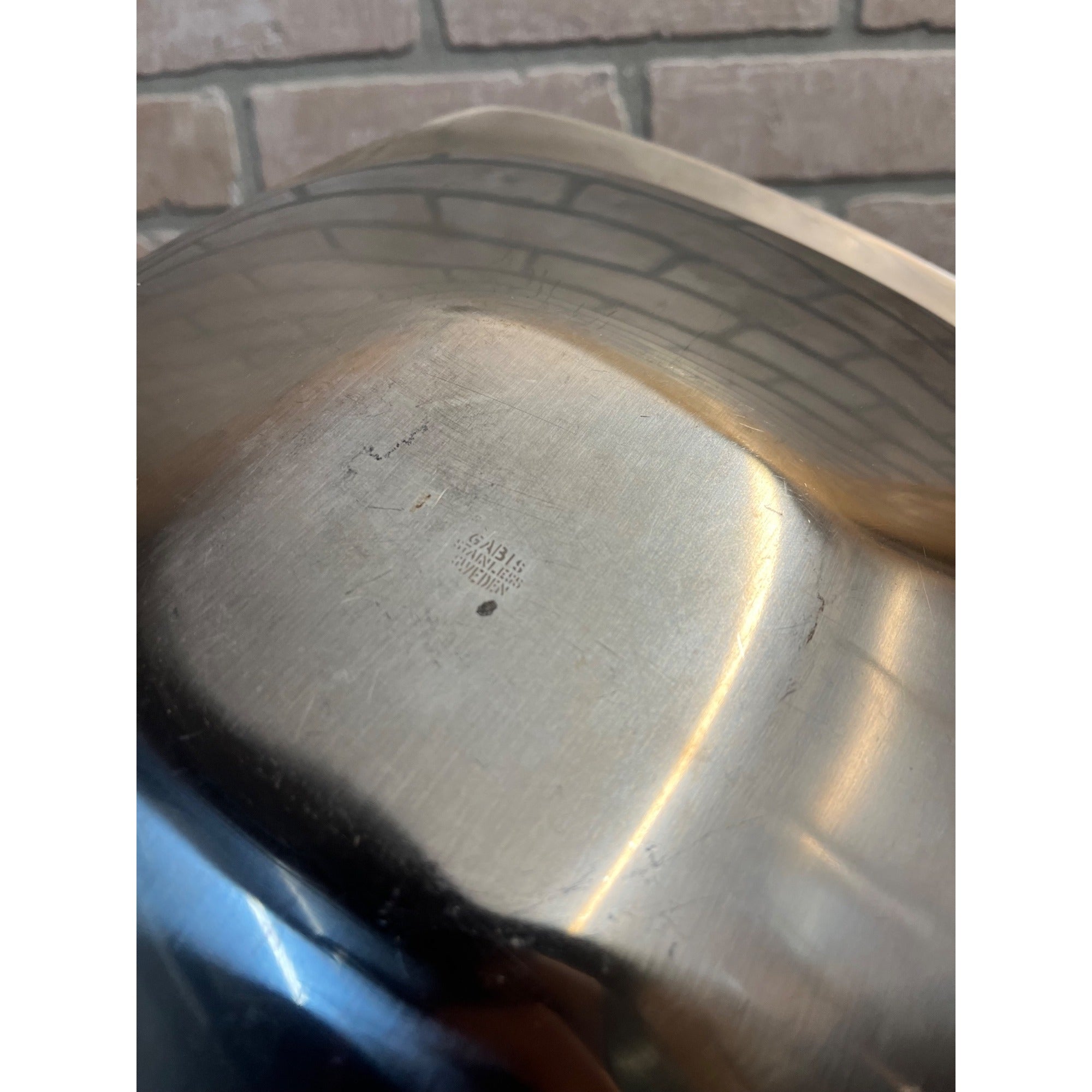 Vintage Gabis Stainless Serving Dish Tray 18/8 Sweden MCM 1960s 13" by 11"