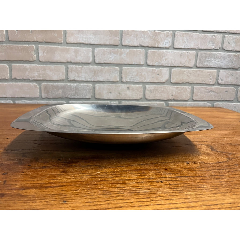 Vintage Gabis Stainless Serving Dish Tray 18/8 Sweden MCM 1960s 13" by 11"