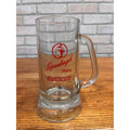 Vintage Leinenkugel Beer Mug Heavy Glass Mug 6.5" Tall Indian Maiden