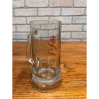 Vintage Leinenkugel Beer Mug Heavy Glass Mug 6.5" Tall Indian Maiden