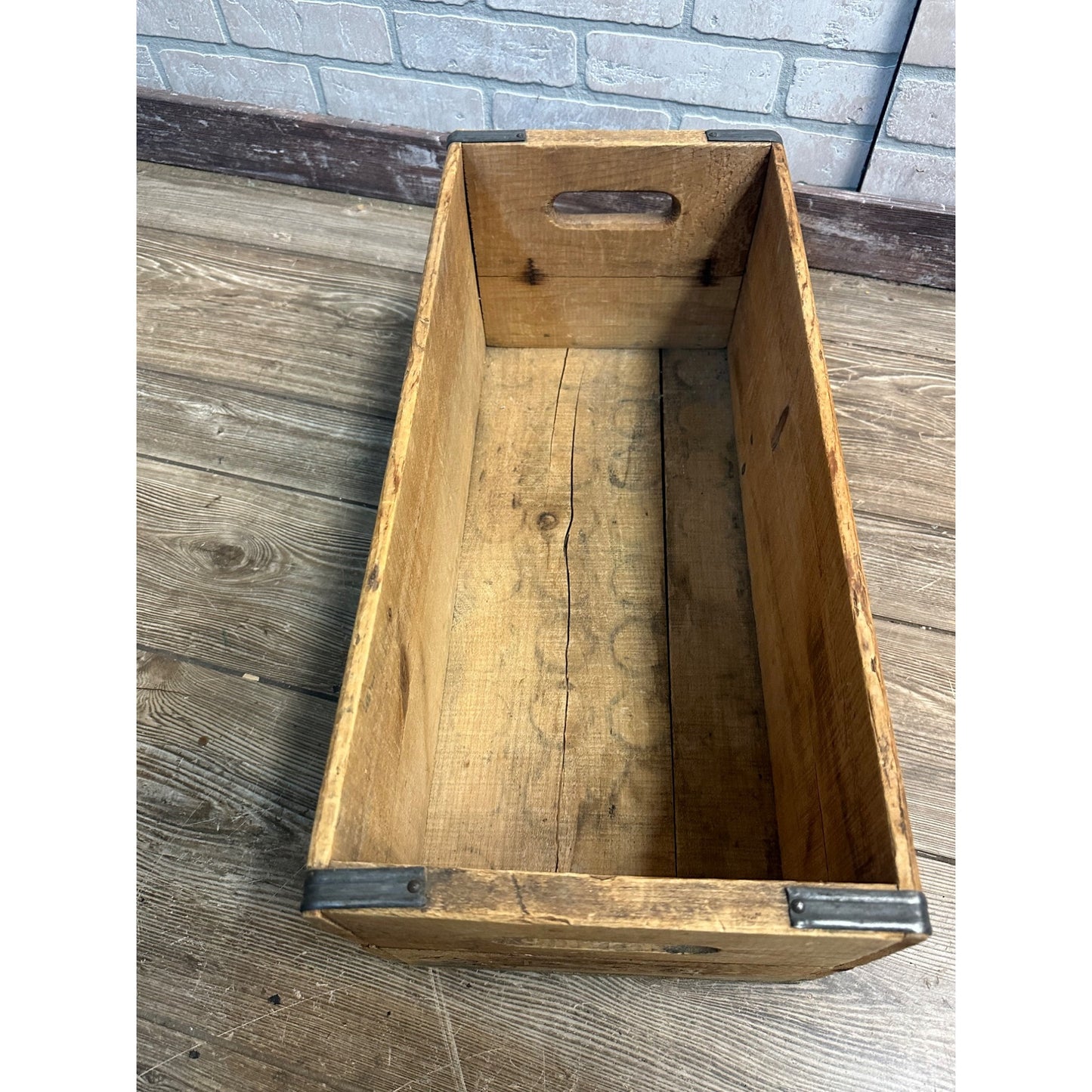 Vintage People's Brewing Co. Wooden Beer Bottle Crate Case (Oshkosh Wis)