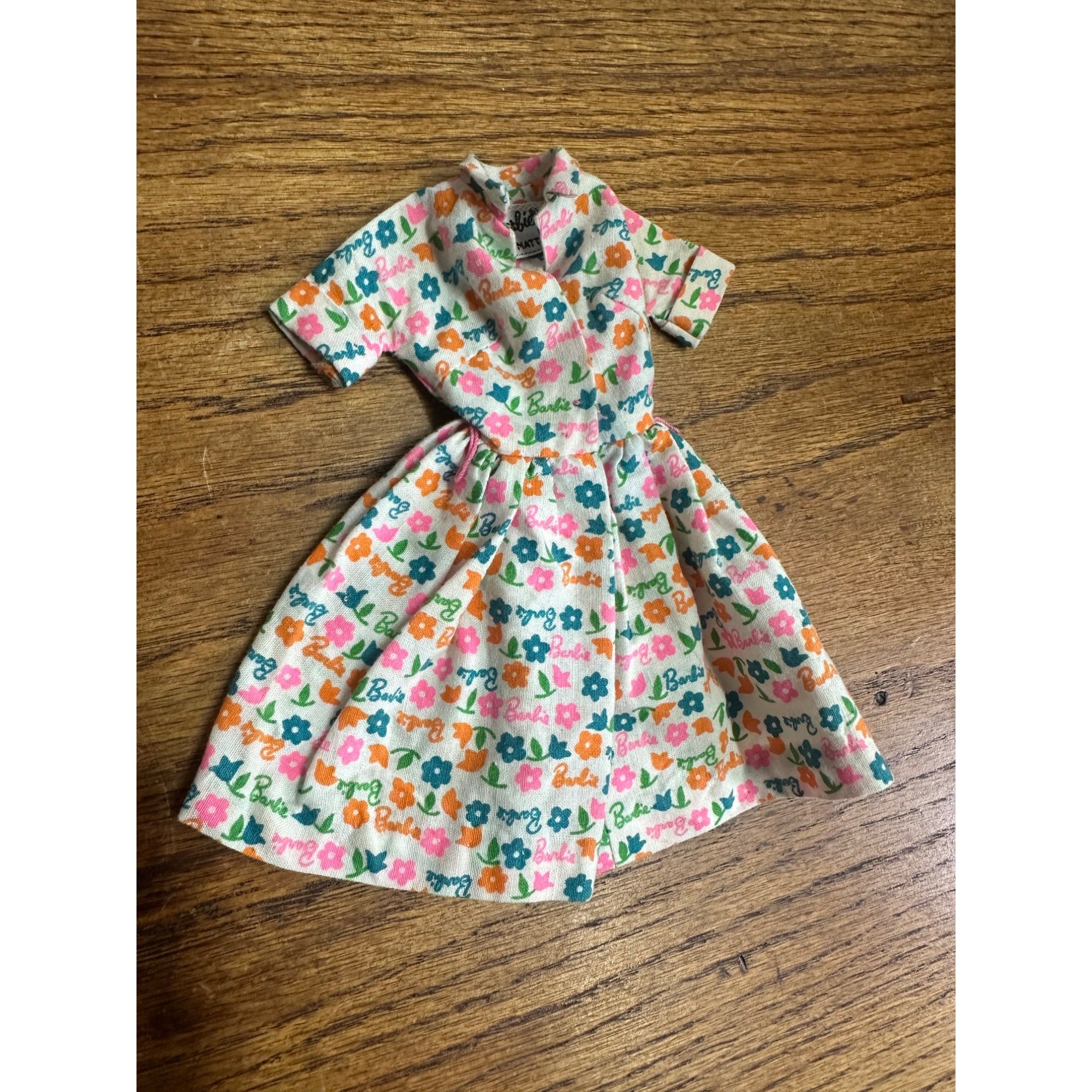 Barbie #1673 "Learns To Cook" Lunchtime Outfit - 1965 - Dress Only