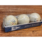 Vintage ITE Circuit Breaker Logo Golf Ball Set Of 3 -- NEW in Package 1960s