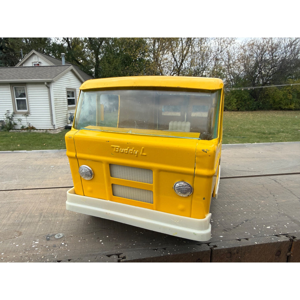 Vintage Buddy L Sunshine Biscuits Bakery Delivery Van Truck Pressed Steel Toy