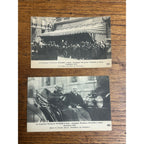Vintage 1918 President Woodrow Wilson in Paris Postcards Lot (2)