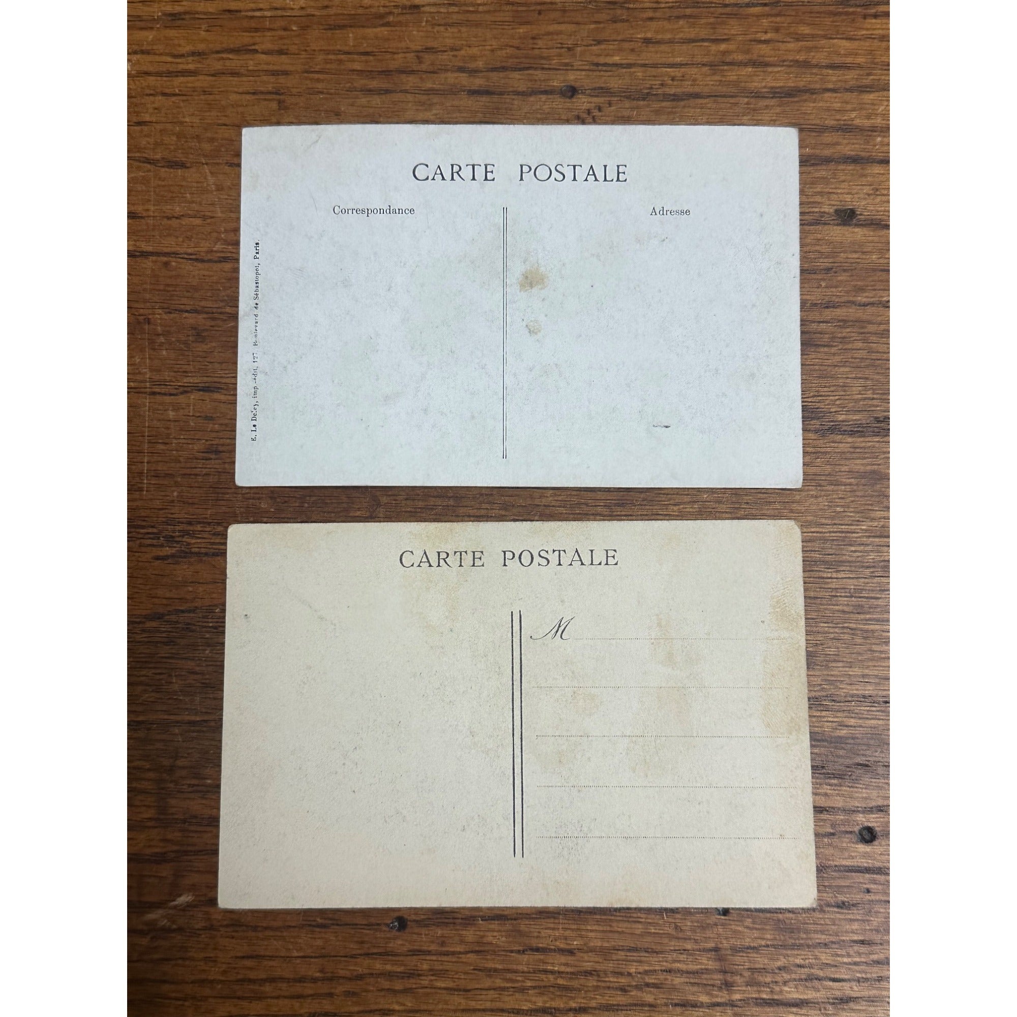 Vintage 1918 President Woodrow Wilson in Paris Postcards Lot (2)