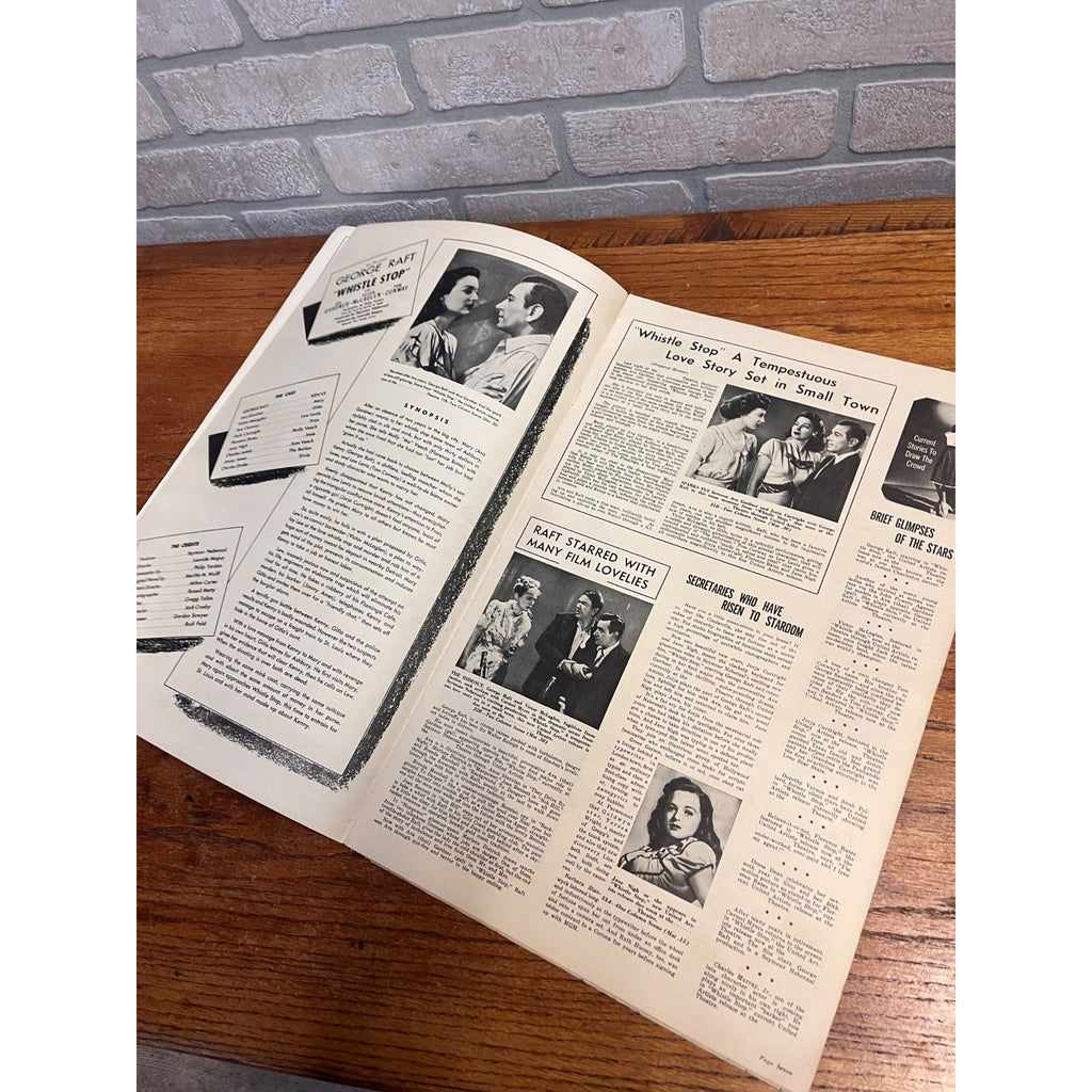 Whistle Stop Pressbook 1946 George Raft, Sexy Ava Gardner, McLaglen, Film Noir