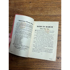 Great Aim Society, Were You Born In March?, Antique Astrology Booklet (1909)