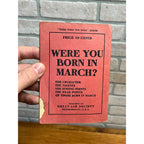 Great Aim Society, Were You Born In March?, Antique Astrology Booklet (1909)