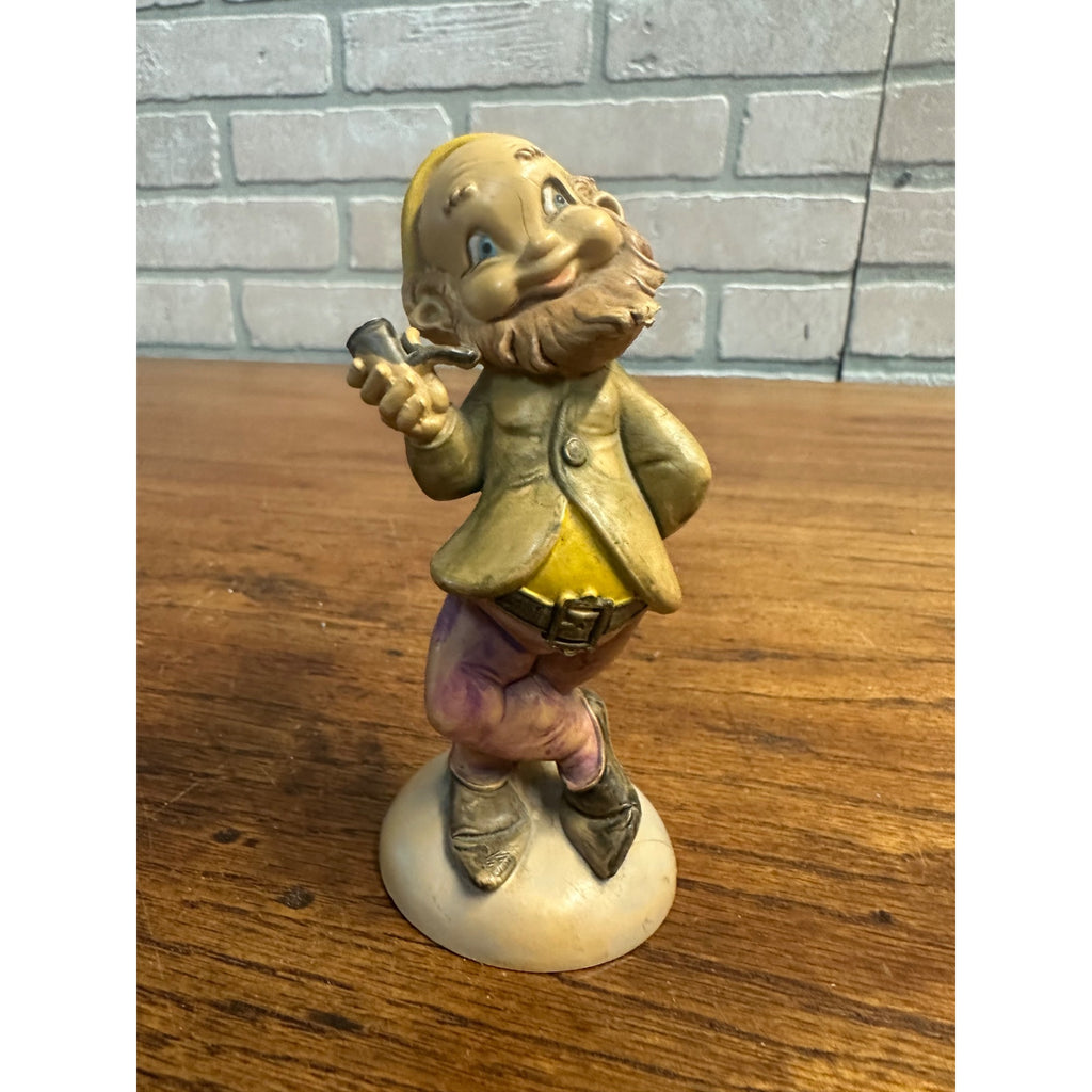 Vintage Depose Italy Blue Eyed Elf Dwarf Smoking Pipe Figurine