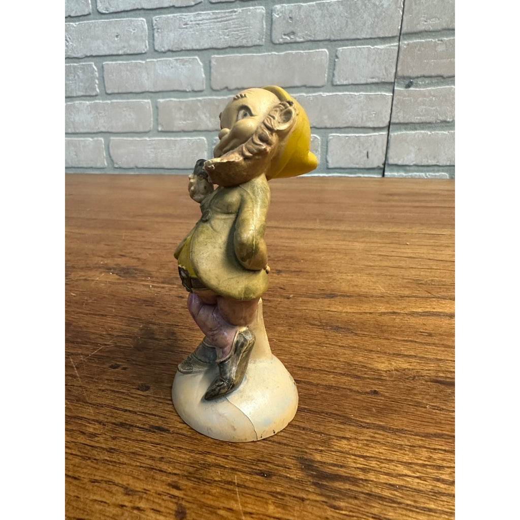 Vintage Depose Italy Blue Eyed Elf Dwarf Smoking Pipe Figurine