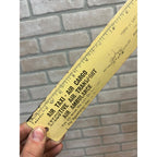 Vintage Fond du Lac Skyport Airport Advertising Ruler Air Charter Ambulance