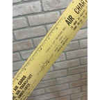 Vintage Fond du Lac Skyport Airport Advertising Ruler Air Charter Ambulance