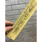Vintage Fond du Lac Skyport Airport Advertising Ruler Air Charter Ambulance