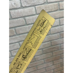 Vintage Fond du Lac Skyport Airport Advertising Ruler Air Charter Ambulance