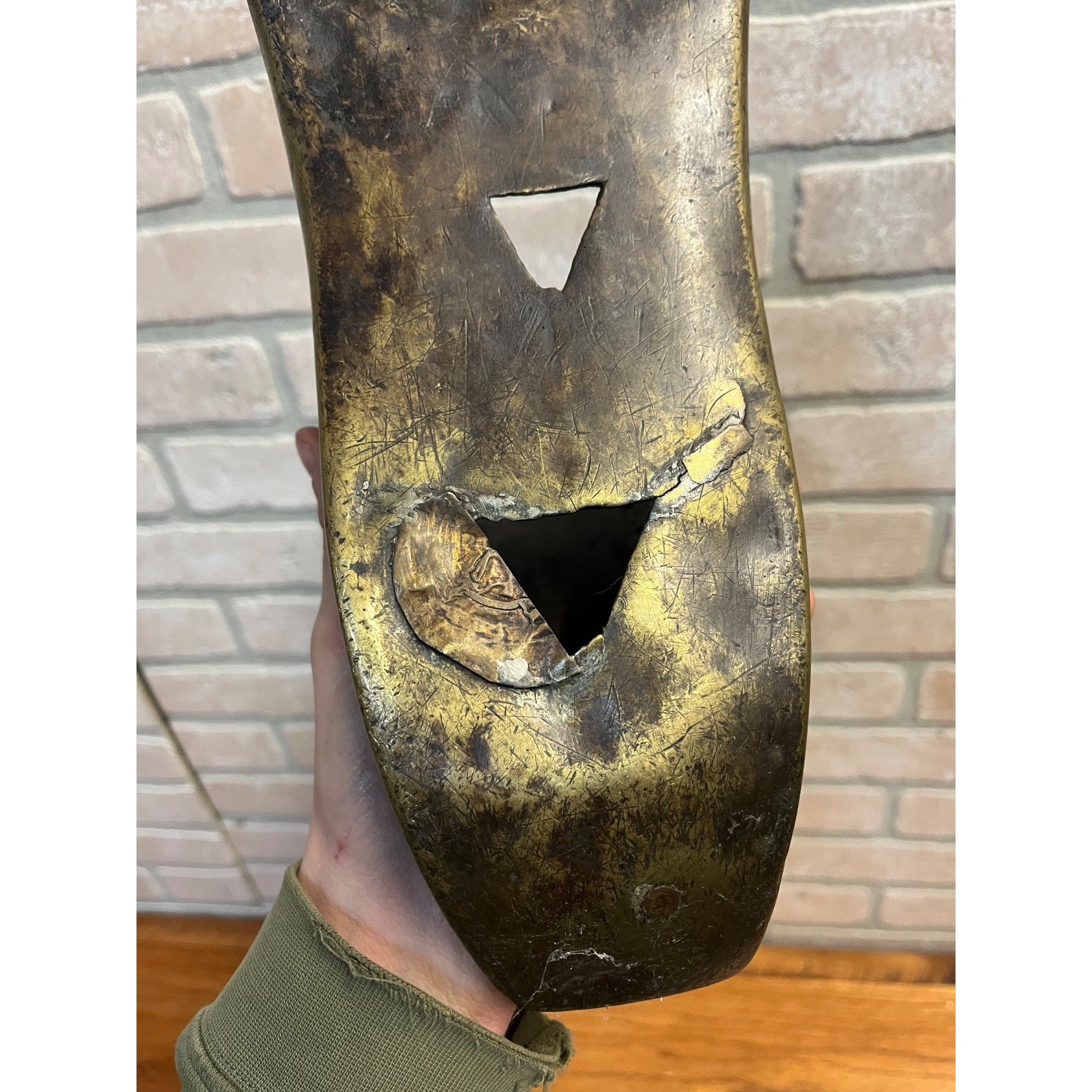 Antique Conquistador Horse Stirrup Brass Spanish Battle Shoe Souvenir